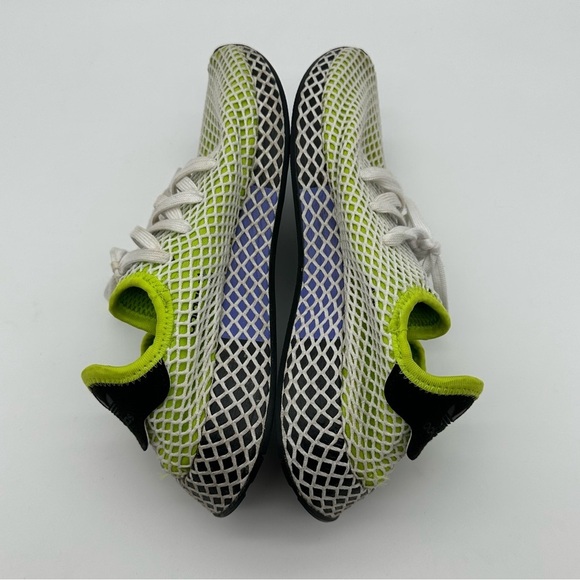 Adidas Men\'s Deerupt Solar Slime Green and White Running Shoes main image 6